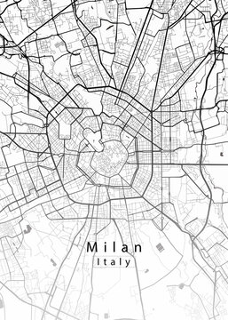 Milan Italy City Map