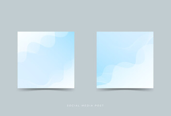 Modern abstract social media post, blue gradient .line .wave effect eps 10