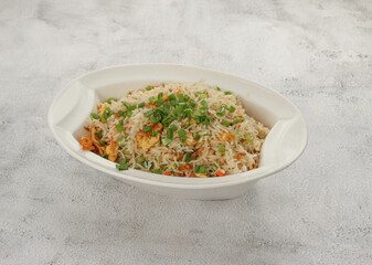 Delicious Indian food on a lead background with high quality