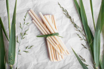 Eco friendly reusable drinking straws. bamboo drinking tube