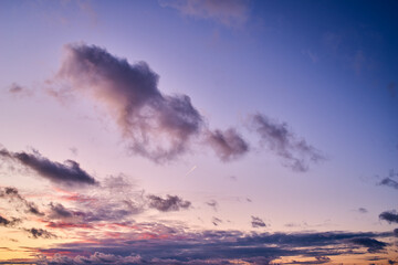 sunset in the clouds