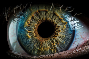 A Blue Human Eye