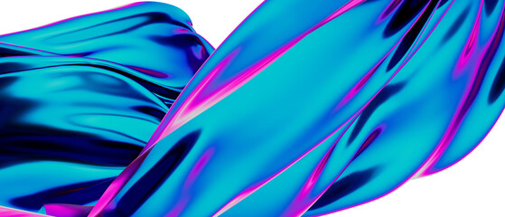 3d blue and pink cromo background