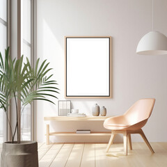 modern interior, Scandinavian style, generative AI