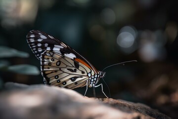 A butterfly against a blurred background Generative AI