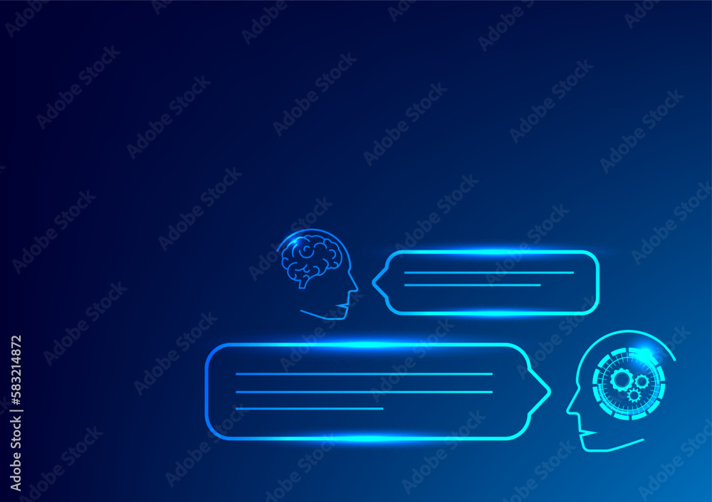 Poster chatbot, chat with ai. digital chat bot. human ask bot. bot conversation. smart ai chat bot communic