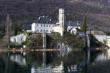 abbaye royale d'Hautecombe on Laka Bourget Riviera des Alpes Auvergne-Rhône-Alpes region France