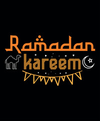 Obraz premium Ramadan Kareem T-Shirt Design, Ramadan Mubarak T-Shirt, Muslim Shirt, Ramadan Gift, Islamic Shirts, Muslim Kids Shirt, Ramadan Kareem T-Shirt, Funny Fasting Shirt, Not Even Water