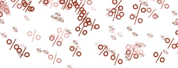 percent sign percentage icon interest rate background - 3D percent rain illlustration