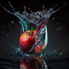 apple in the water, Generative AI