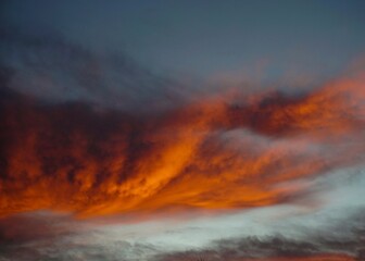 sunset in the mountains