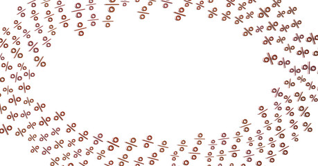 Blurred sale background. 3d - 3D percent rain illlustration