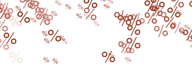 Blurred sale background. 3d - 3D percent rain illlustration