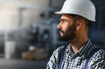 Portrait of Young Professional Heavy Industry Engineer