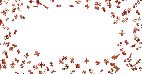 good sale discount in transparent - 3D percent rain illlustration