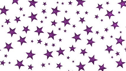 Banner with magenta decoration. Festive border with falling glitter dust and stars.