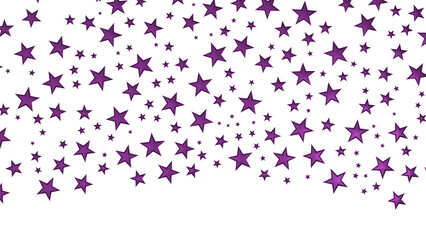 Stars - Holiday magenta decoration, glitter frame isolated -