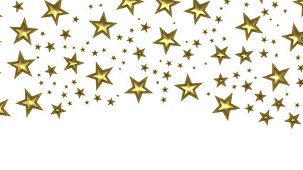 XMAS Stars - stars. Confetti celebration, Falling golden abstract decoration for party, birthday celebrate,