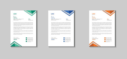minimal letterhead Design