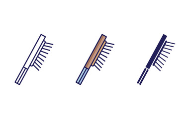 Hair Brush vector icon