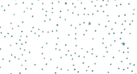 XMAS Stars - Banner with golden decoration. Festive border with falling glitter dust and stars.