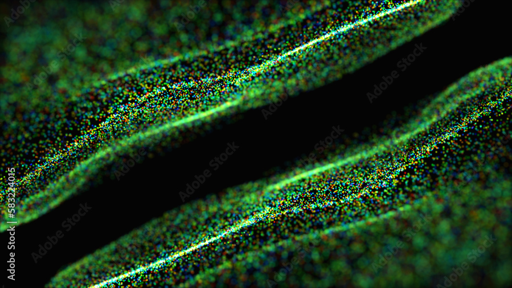 Poster technology background vector. vector illustration. abstract digital wave particle. futuristic point 