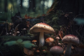 colorful mushrooms