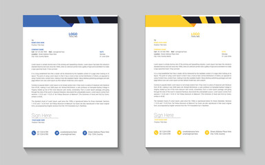 Creative letterhead design template