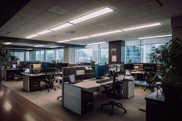 Workspace office interior