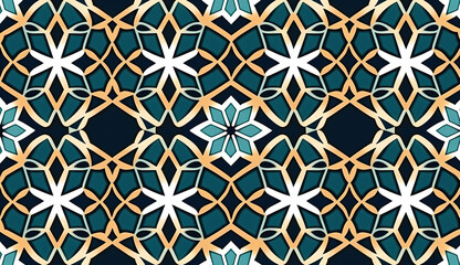 Colorful ornamental vector pattern Geometric oriental