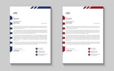 Letterhead design template