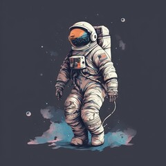 Un astronaute dans l'espace.