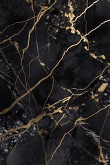 Marbre en pierre noire avec des paillettes d'or viens. Idéal comme fond d'écran.