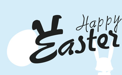 Happy Easter card. vector illustration