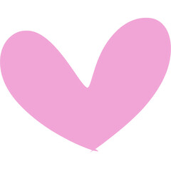 Pink heart doodle