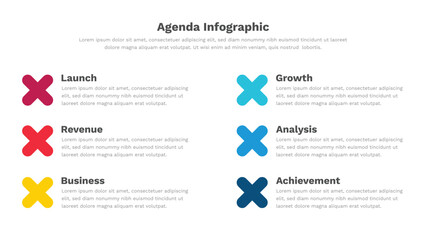 Agenda infographic Template