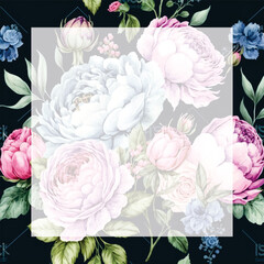 background with roses