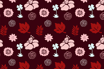 Luxury nature leaves floral pattern in spring for Wedding, anniversary, birthday and party. Design for banner, poster, card, invitation and scrapbook