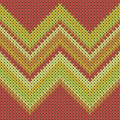 Vintage zig zal lines christmas knit geometric