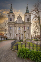 Historic church in a monastery in the city of Paradyz, Poland.