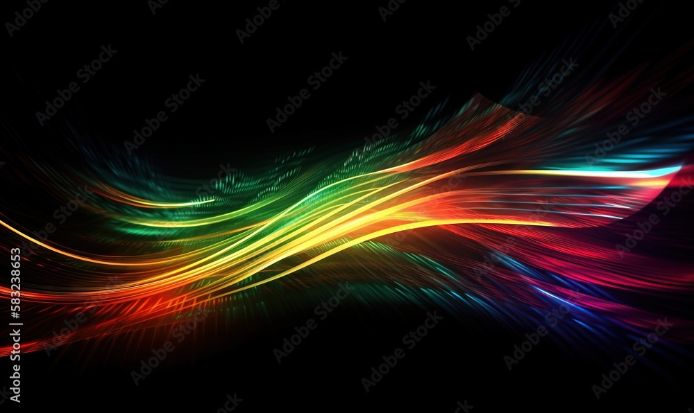 Poster a colorful abstract background with a black background