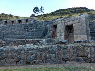 ruins of the inca construction cusco peru