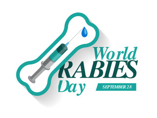 Vector Illustration of World Rabies Day concept observed on September 28th - Powered by Adobe
