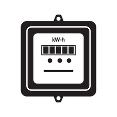 electric meter icon logo vector design template