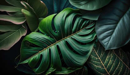 Obraz na płótnie Canvas Plant life Tropical Leaves