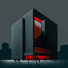 A stark and minimalist representation of a bank crisis 