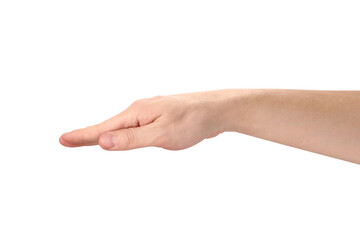 Male hand cut out