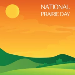 Foto op Plexiglas national prairie day. Design suitable for greeting card poster and banner © ангелина ковальчук