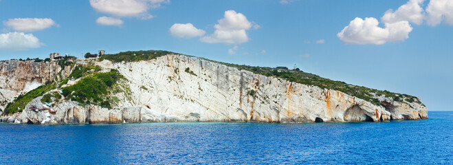 The Blue Caves in Zakynthos (Greece)