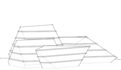 architectural sketch of a building